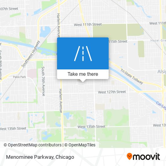 Menominee Parkway map