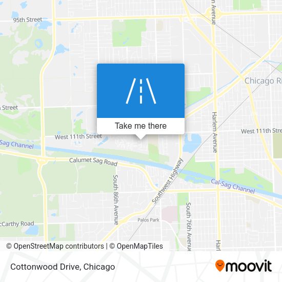 Mapa de Cottonwood Drive