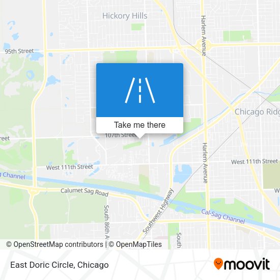 East Doric Circle map