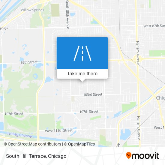 South Hill Terrace map