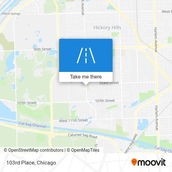 103rd Place map
