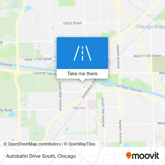 Autobahn Drive South map