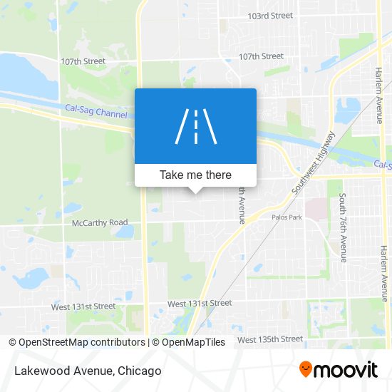 Mapa de Lakewood Avenue