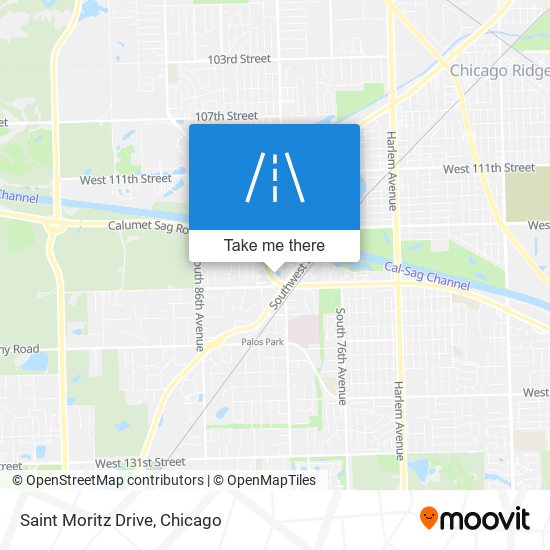 Saint Moritz Drive map