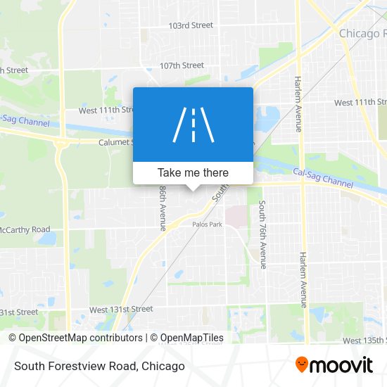 South Forestview Road map