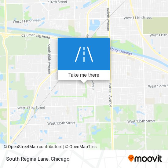 South Regina Lane map