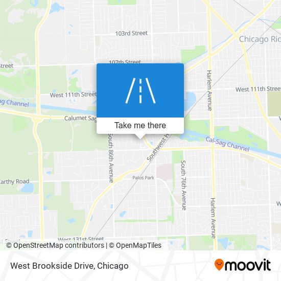 Mapa de West Brookside Drive