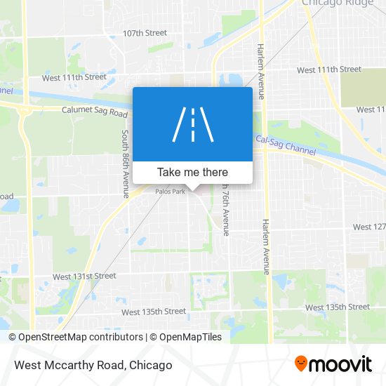 West Mccarthy Road map