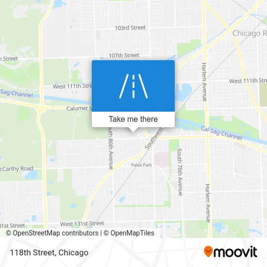 118th Street map