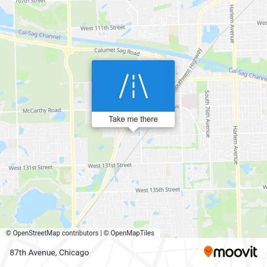87th Avenue map