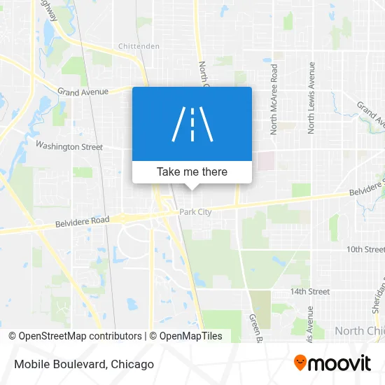 Mobile Boulevard map