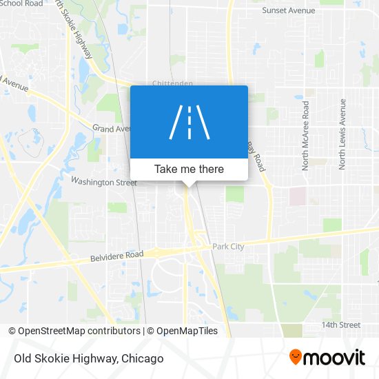 Mapa de Old Skokie Highway