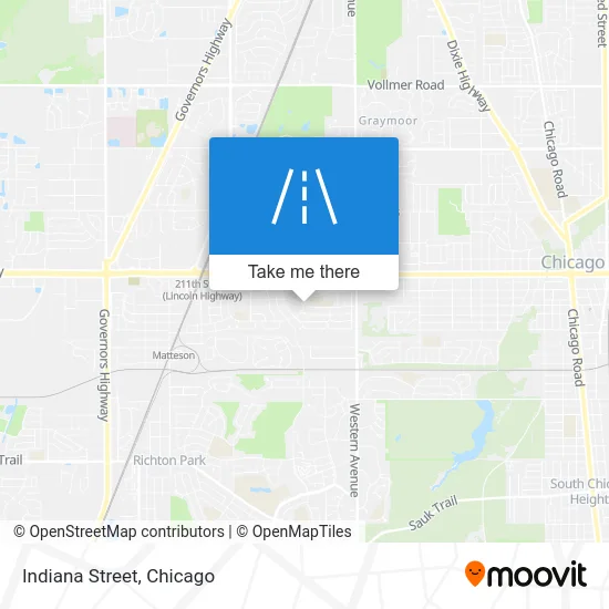 Indiana Street map