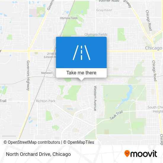 North Orchard Drive map