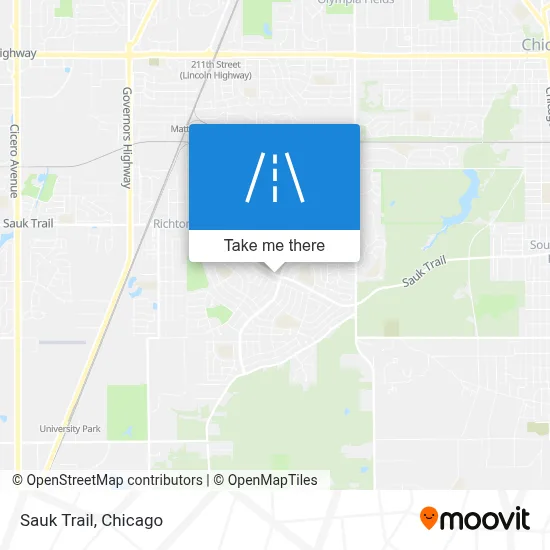 Sauk Trail map