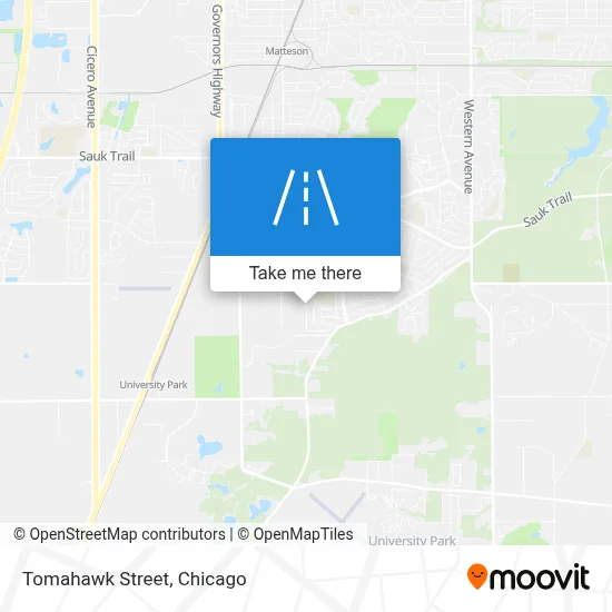 Tomahawk Street map