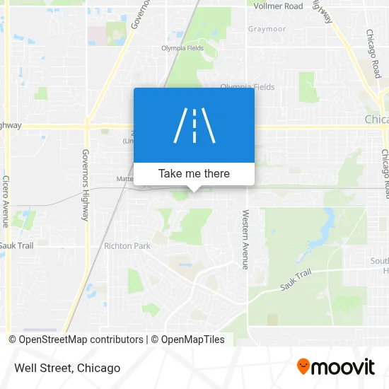 Well Street map