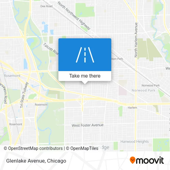 Glenlake Avenue map