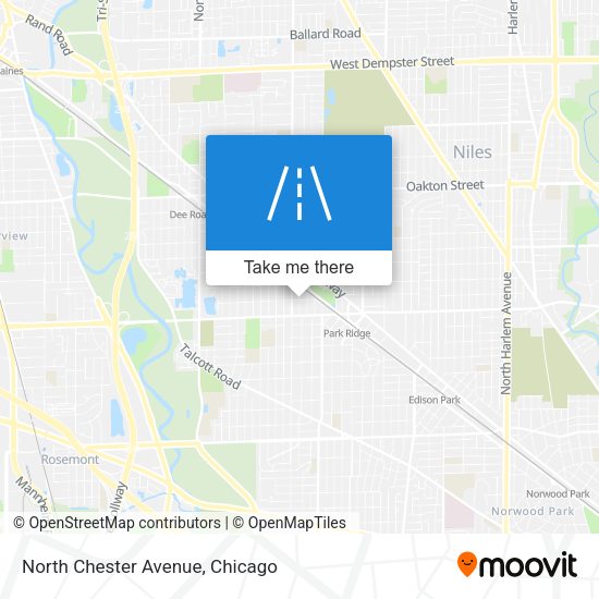 North Chester Avenue map