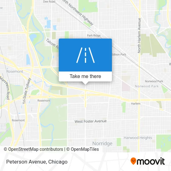 Peterson Avenue map
