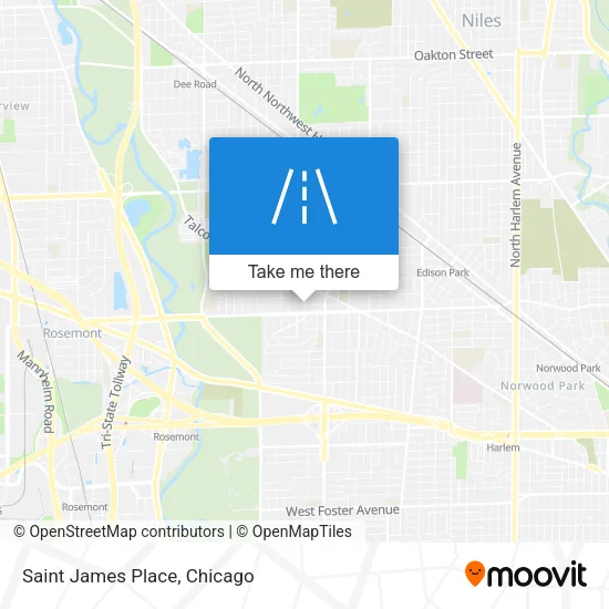 Saint James Place map