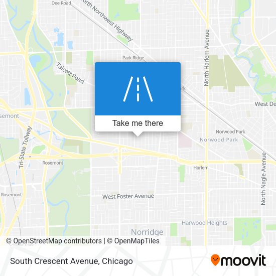 South Crescent Avenue map