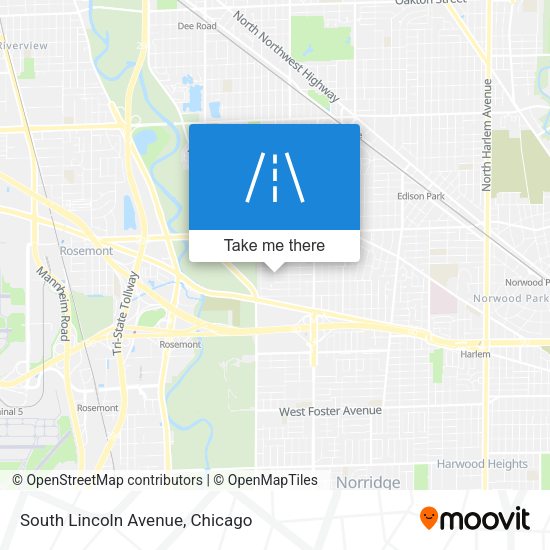 Mapa de South Lincoln Avenue