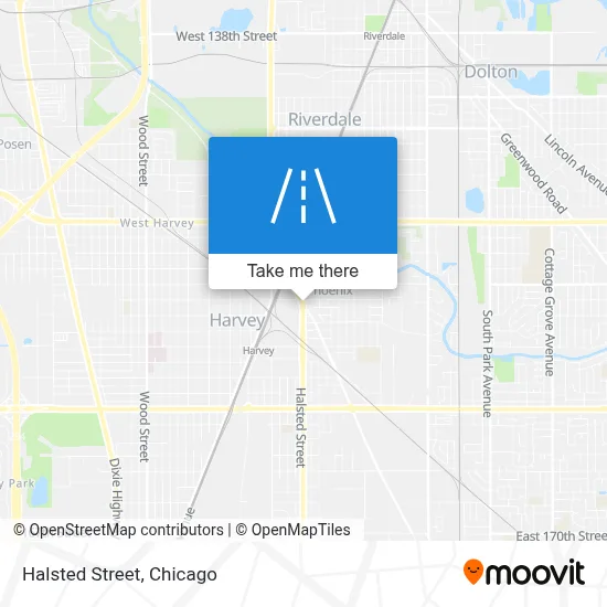 Halsted Street map