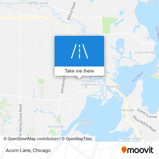 Acorn Lane map