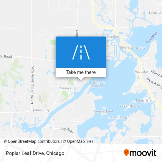 Poplar Leaf Drive map