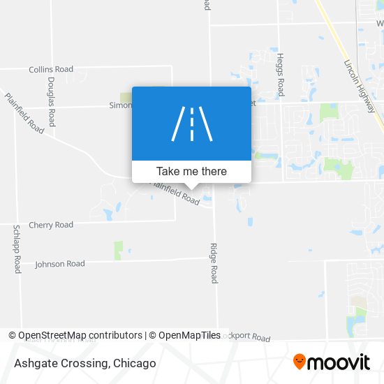 Ashgate Crossing map