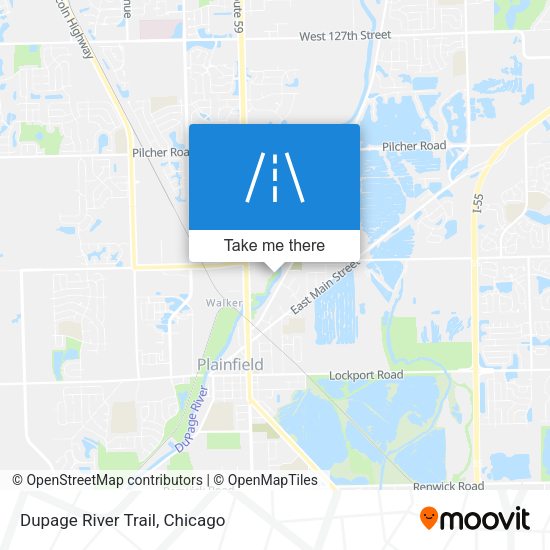 Mapa de Dupage River Trail