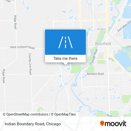 Mapa de Indian Boundary Road