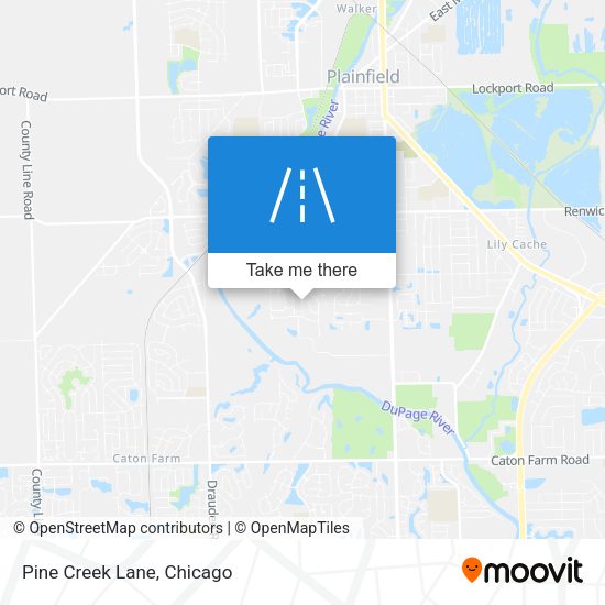 Mapa de Pine Creek Lane