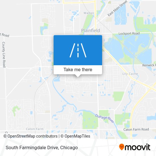 Mapa de South Farmingdale Drive