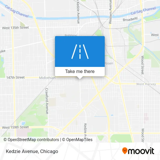 Mapa de Kedzie Avenue