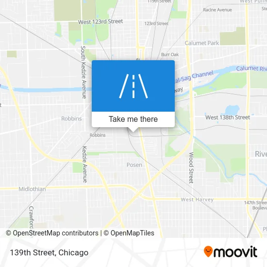 139th Street map