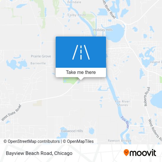 Bayview Beach Road map