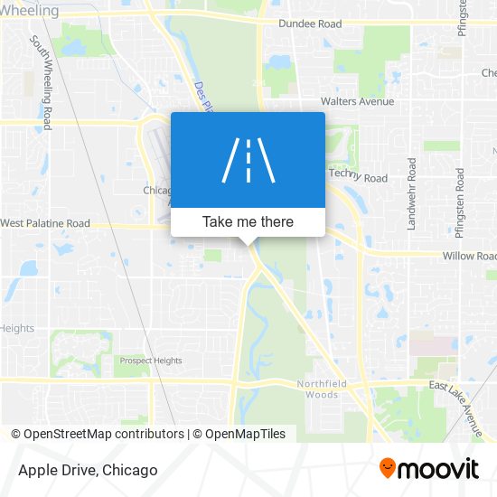 Apple Drive map