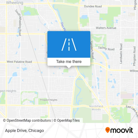 Apple Drive map