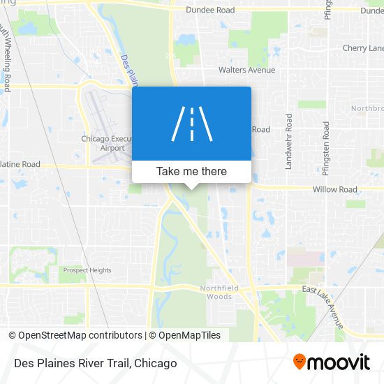 Des Plaines River Trail map