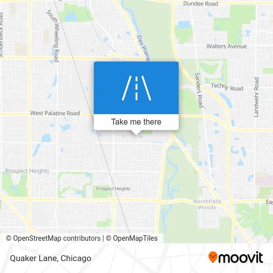 Quaker Lane map