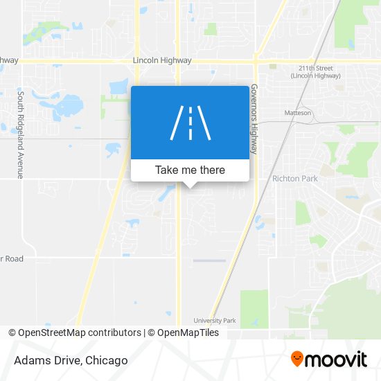 Adams Drive map