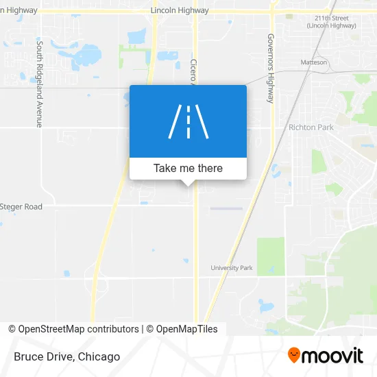 Bruce Drive map