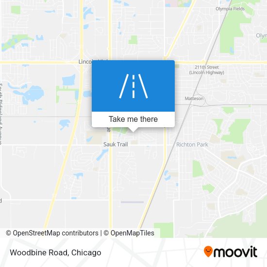 Mapa de Woodbine Road