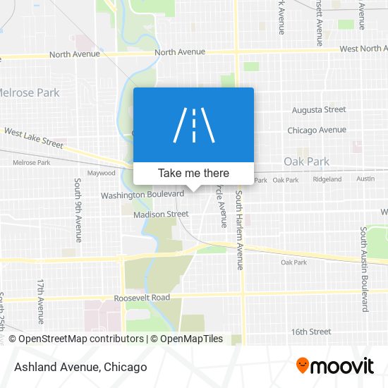 Mapa de Ashland Avenue