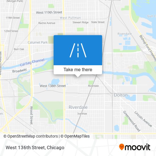 West 136th Street map