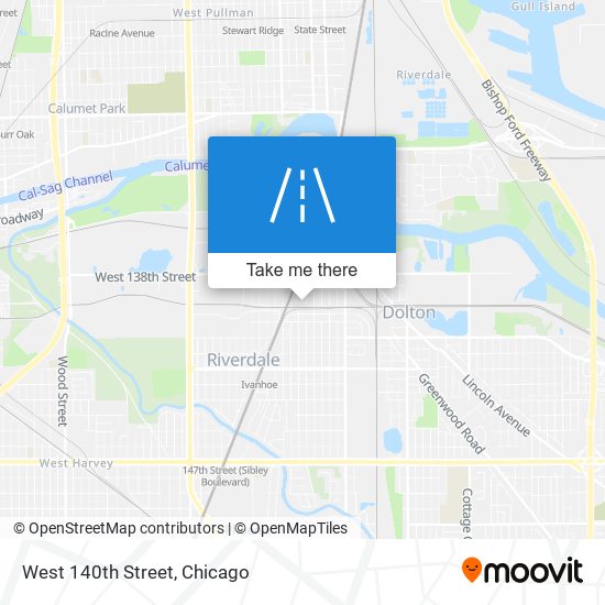 West 140th Street map