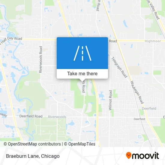Braeburn Lane map