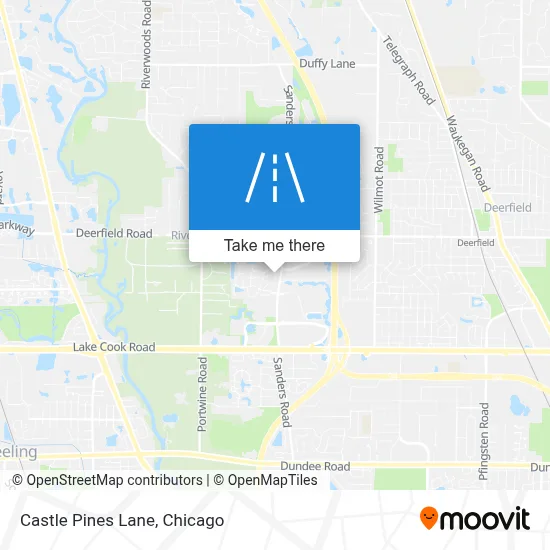 Castle Pines Lane map